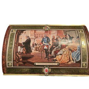 Vintage Metal Tin Box Schmidt Besuch Bachs Bei Friedrich Dem Grossen 1747